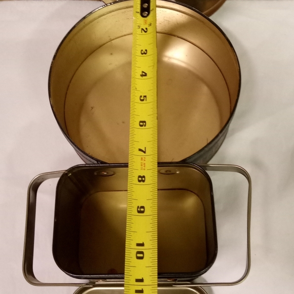 2 Bristol Ware Singer Manufacturing Co. Tin Cans Metal Gift Cans - Picture 5 of 7